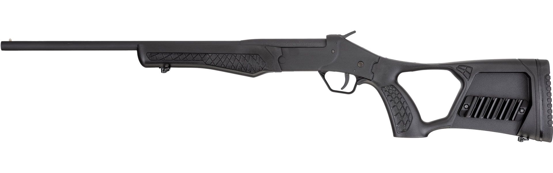 SS POLY TUFFY Polymer, 410 BORE,  Black on Black, 18 in.