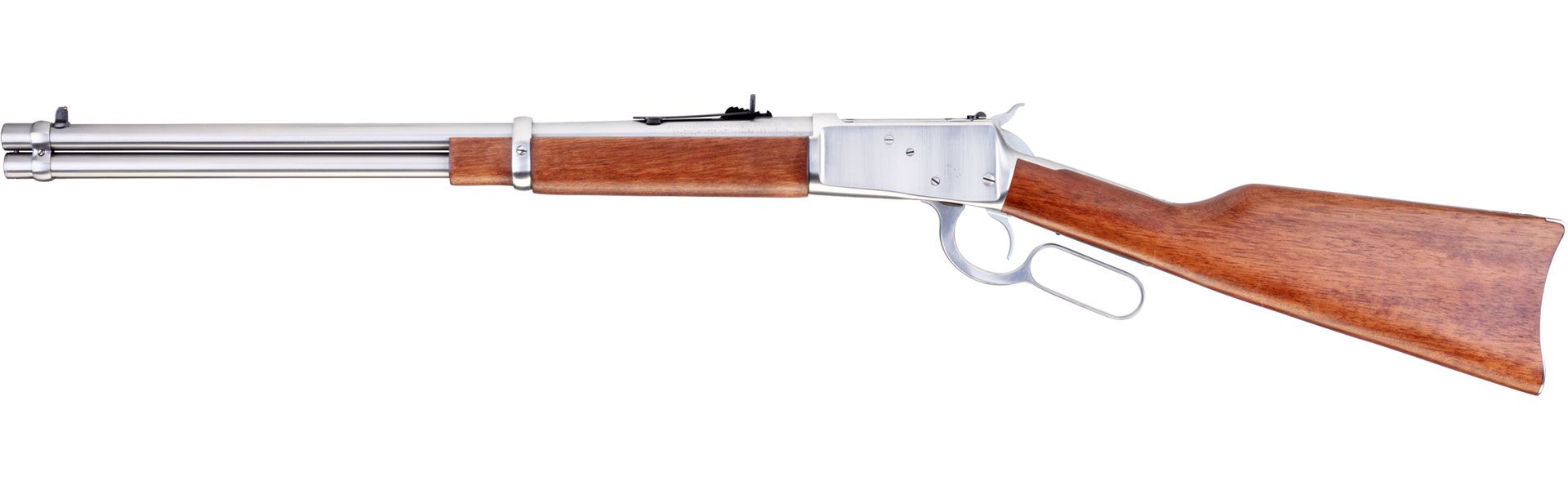 R92 Brazilian Hardwood, .45 COLT, Polished Stainless, 20 In.