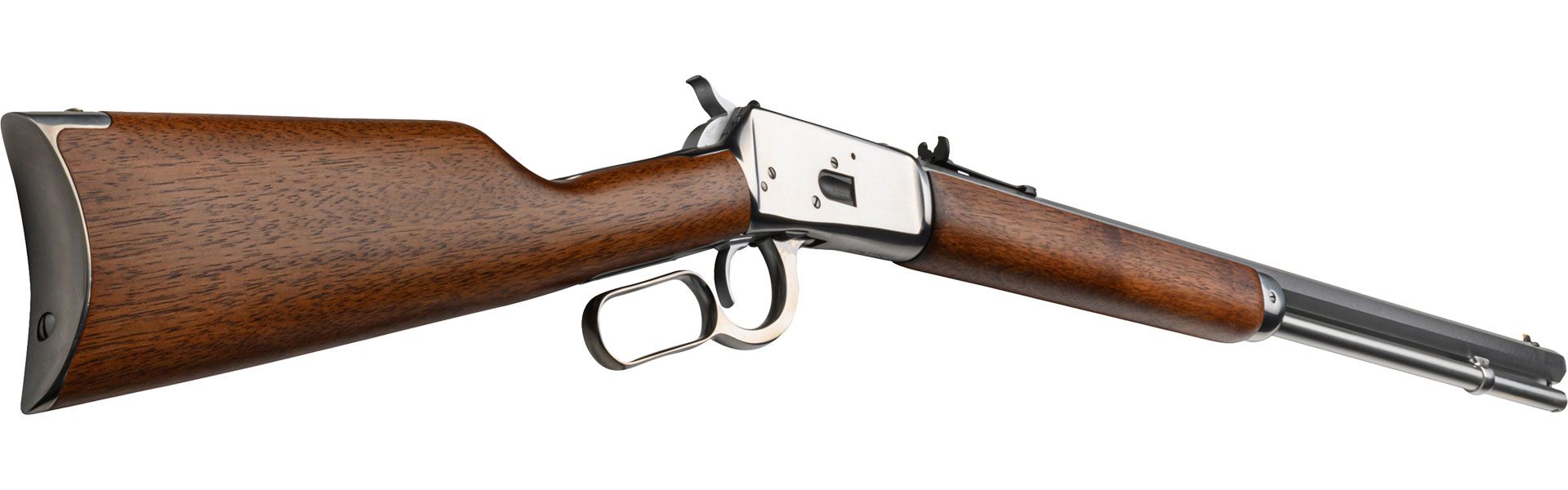 R92 Hardwood, 357 MAG / 38 SPECIAL +P, Polished Stainless, Octagonal Barrel, 24 in.