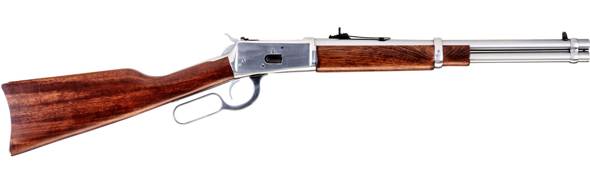 R92 Hardwood, .44 MAG, Polished Stainless, 16 In.