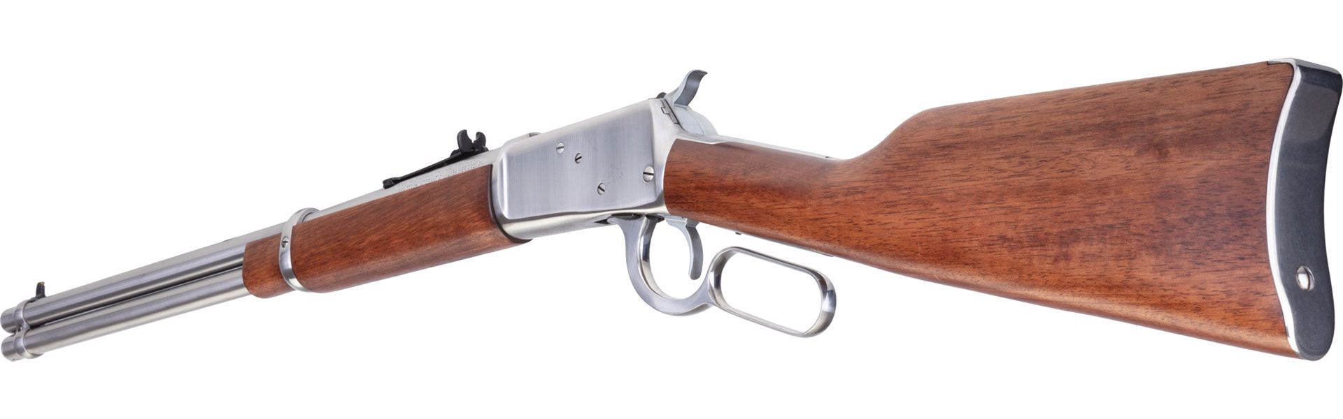 R92 Brazilian Hardwood, .45 COLT, Polished Stainless, 20 In.